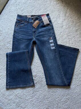 NWT Levi's 726 High Rise Flare Wide Leg Western Jeans Size 26/32